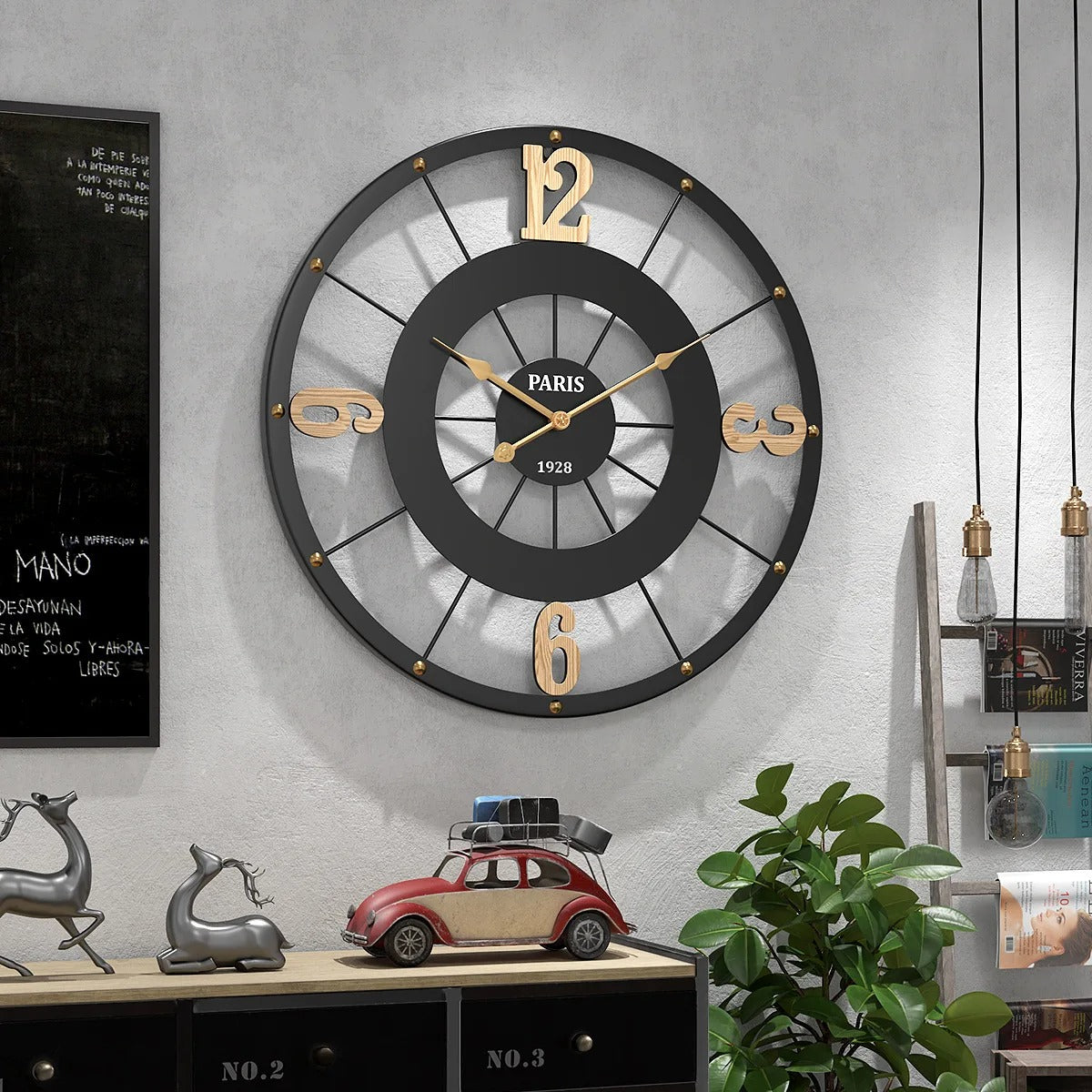 Reloj de Pared Industrial Paris - imagen 2