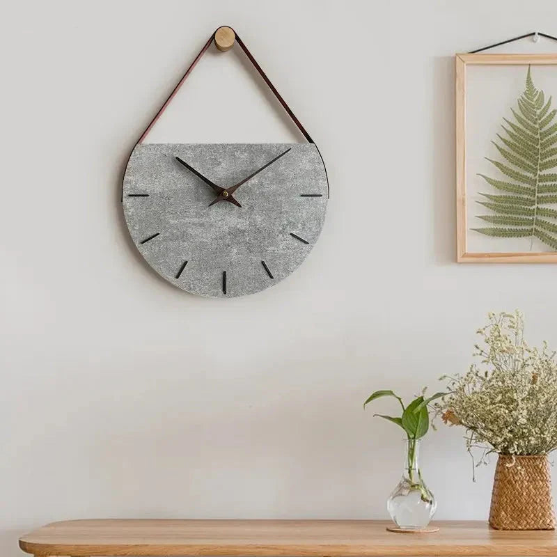 Reloj de Pared Colgante Piel