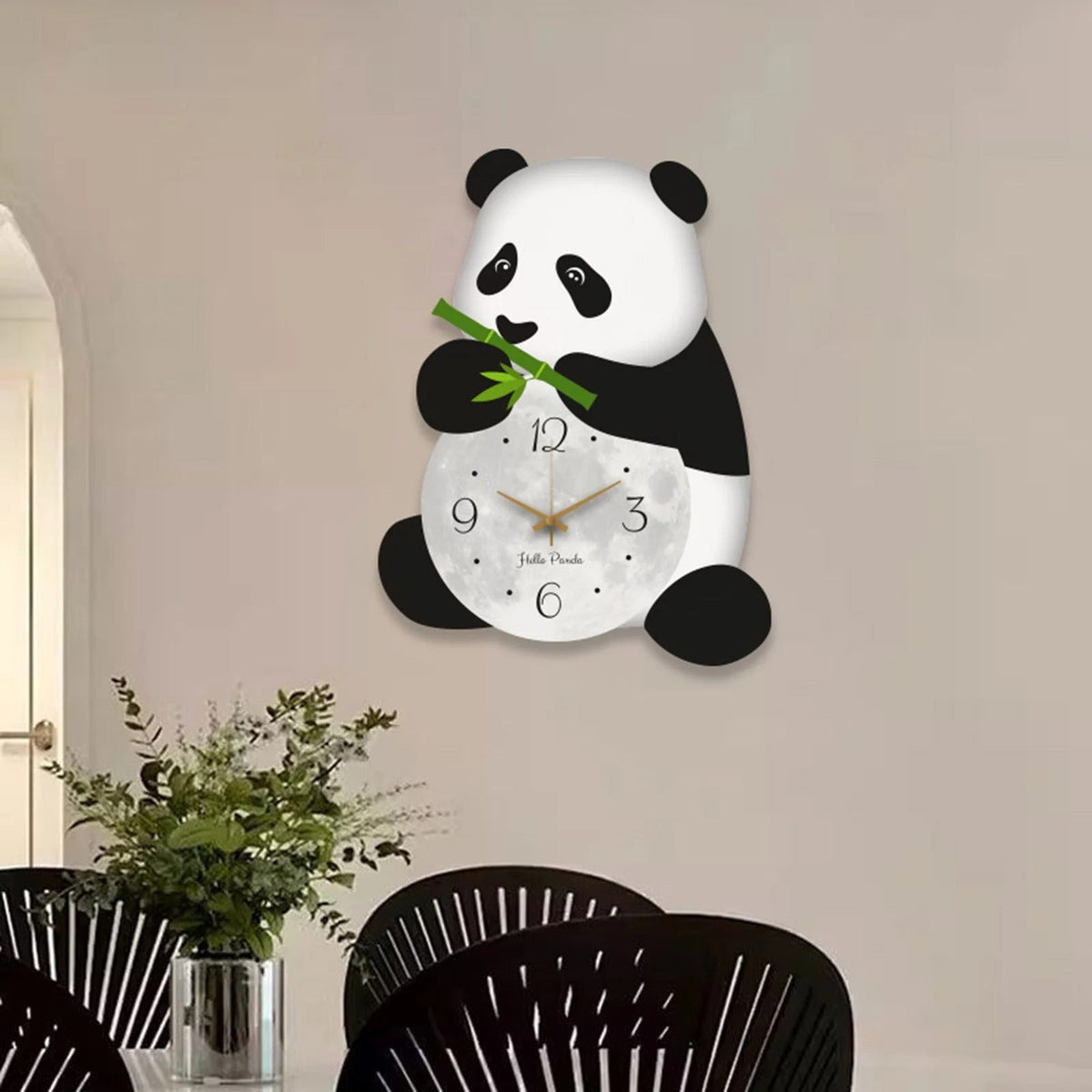 Reloj de Pared Panda Bambú