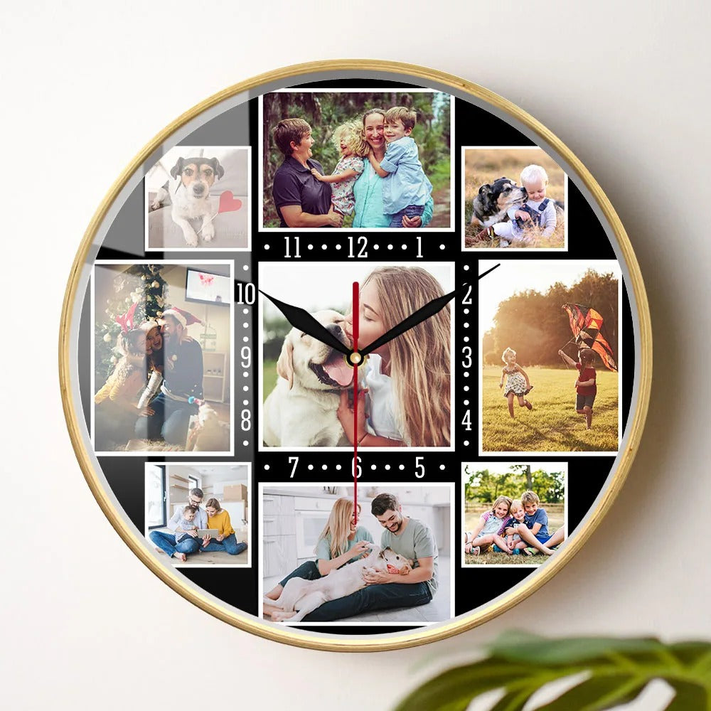 Reloj de Pared Fotos Personales