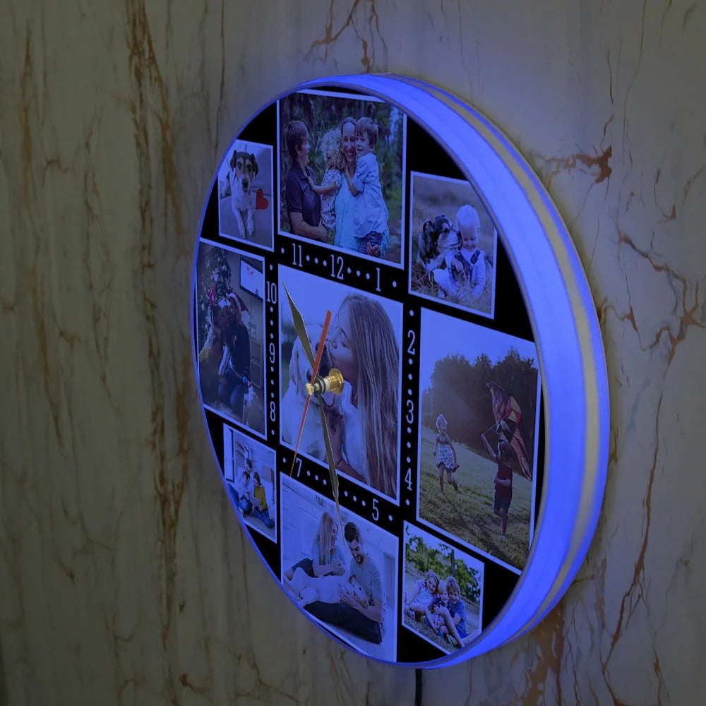 Reloj de Pared Fotos LED - imagen 5