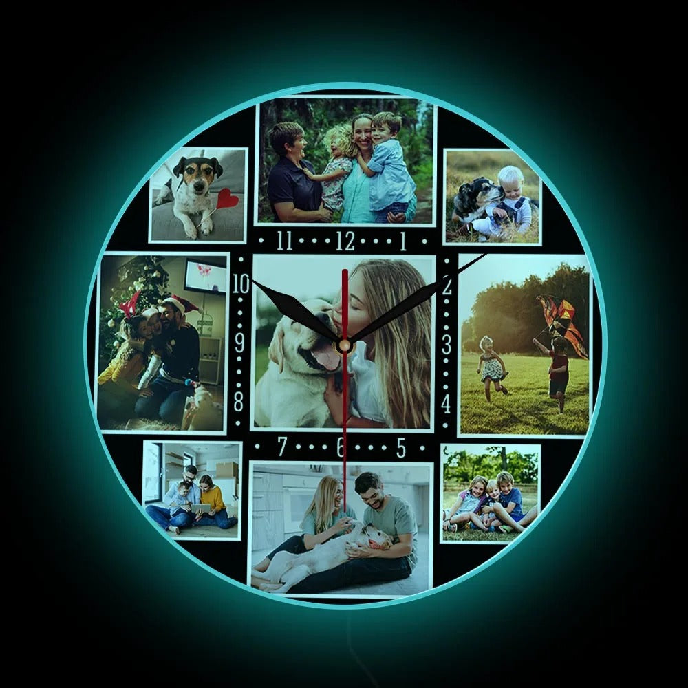 Reloj de Pared Fotos LED