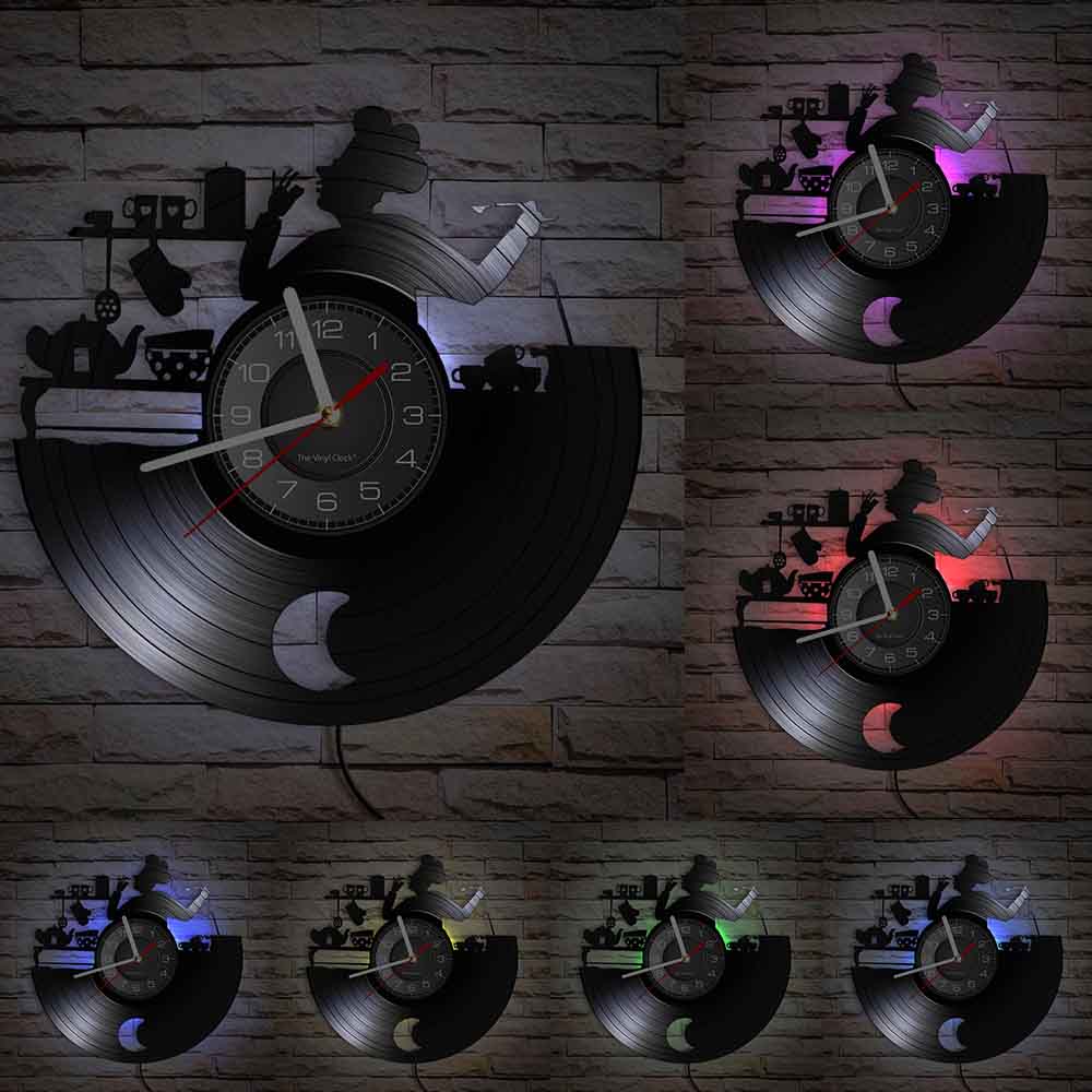Reloj de Pared Cafetería Luminoso