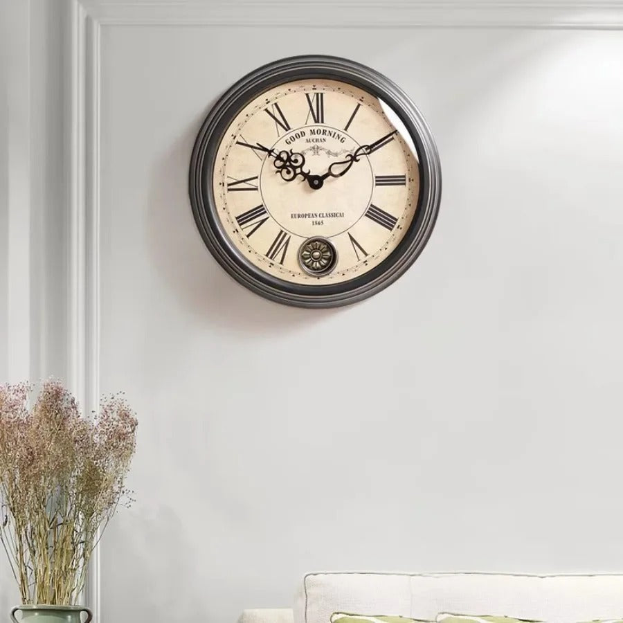 Reloj de Pared Vintage Números Romanos - imagen 2