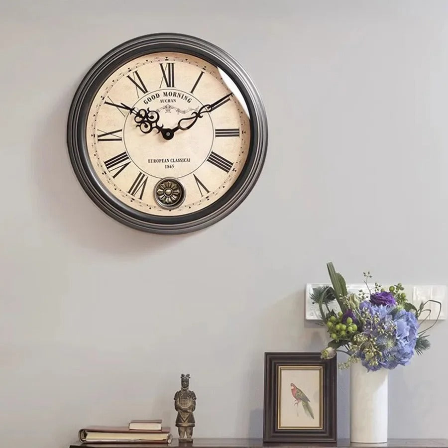 Reloj de Pared Vintage Números Romanos - imagen 4