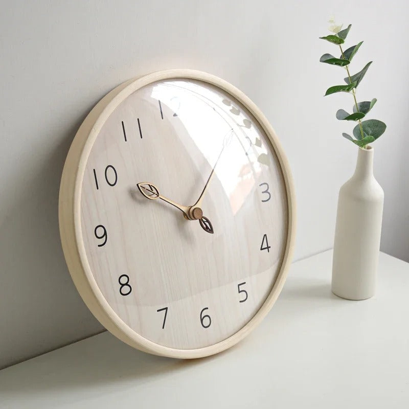 Reloj de Pared Hojas Madera - imagen 4