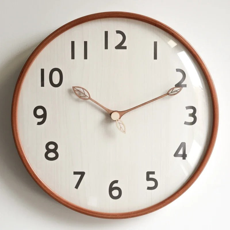 Reloj de Pared Hojas Madera - imagen 8
