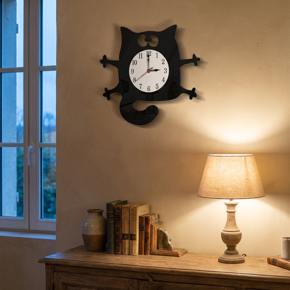 Reloj de Pared Silueta Felina - imagen 4