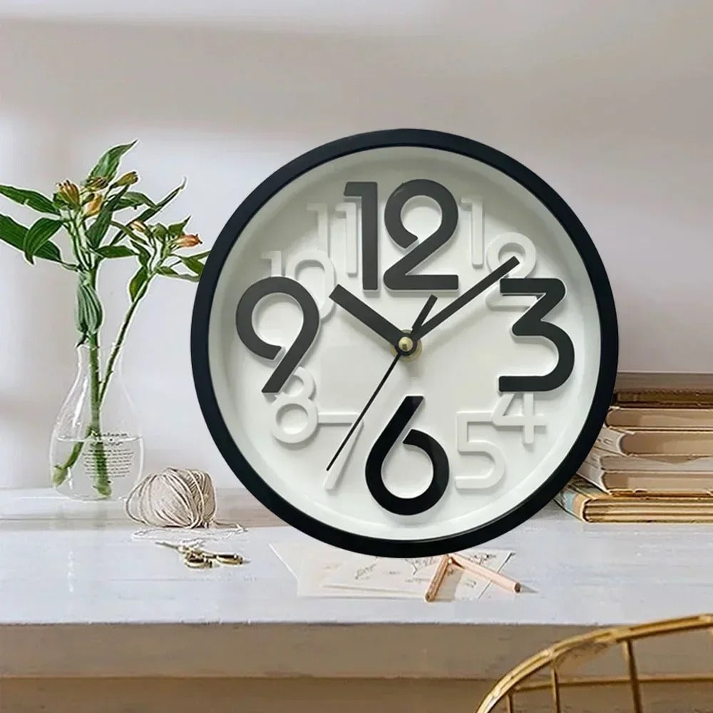 Reloj de Pared Números Blancos - imagen 3