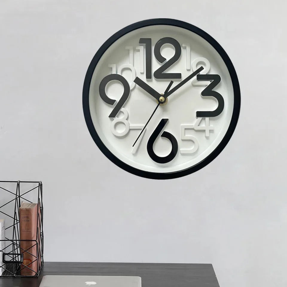 Reloj de Pared Números Blancos - imagen 2