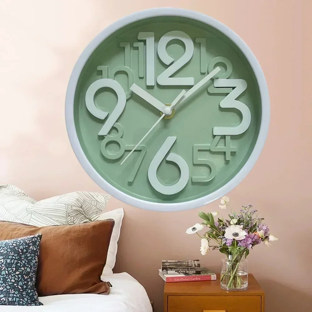 Reloj de Pared Números Blancos