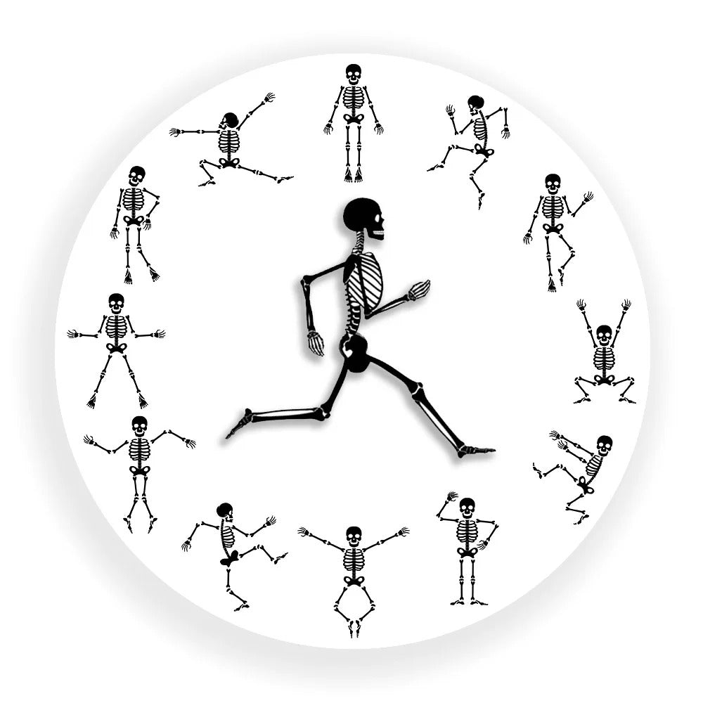 Reloj de Pared Humor Esqueleto - imagen 3