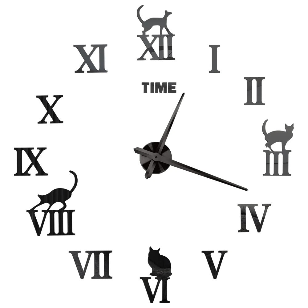 Reloj de Pared Números Gato - imagen 3