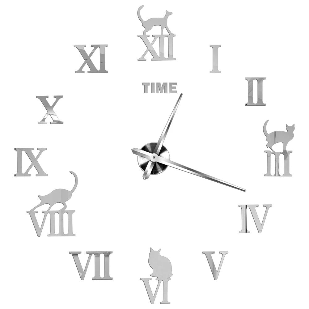 Reloj de Pared Números Gato - imagen 4