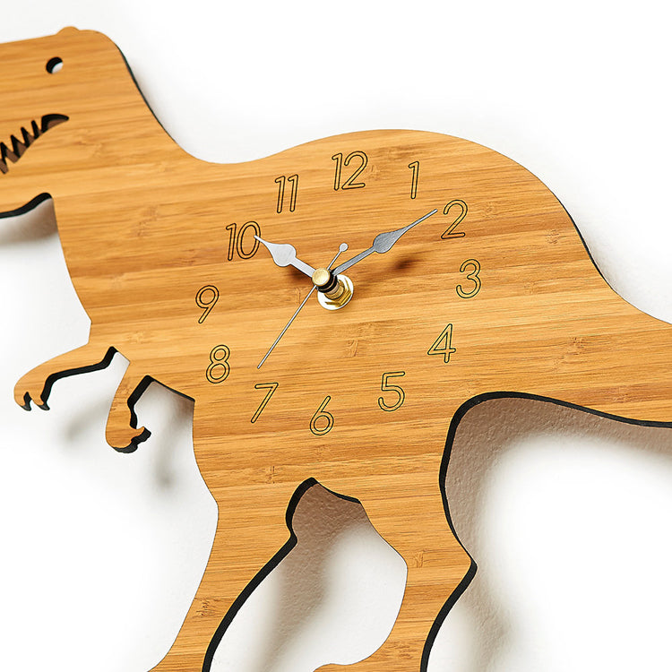 Reloj de Pared Dinosaurio Madera - imagen 3
