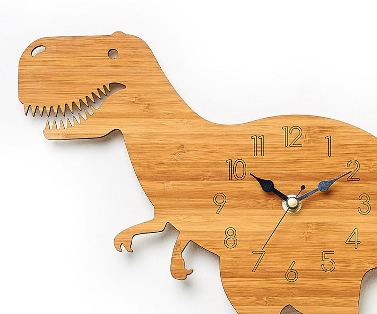 Reloj de Pared Dinosaurio Madera - imagen 4