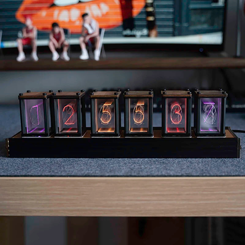 Reloj de Sobremesa Fecha Tubos LED