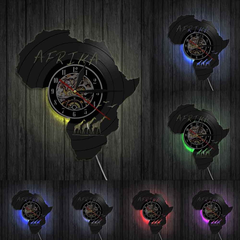Reloj de Pared África Luminoso