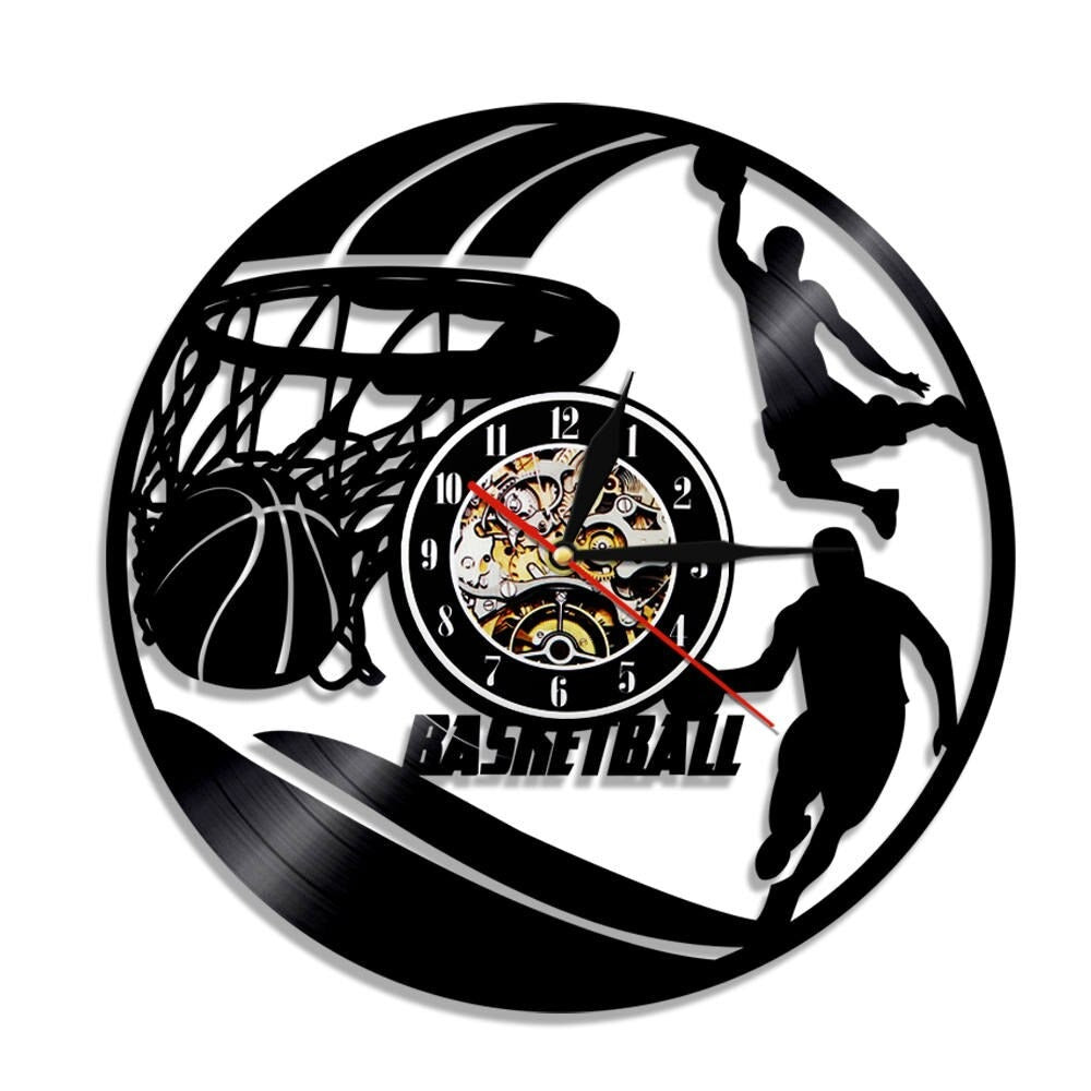 Reloj de Pared Baloncesto Vinilo