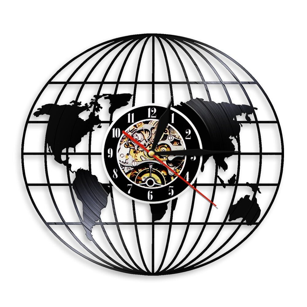 Reloj de Pared Globo Engranajes