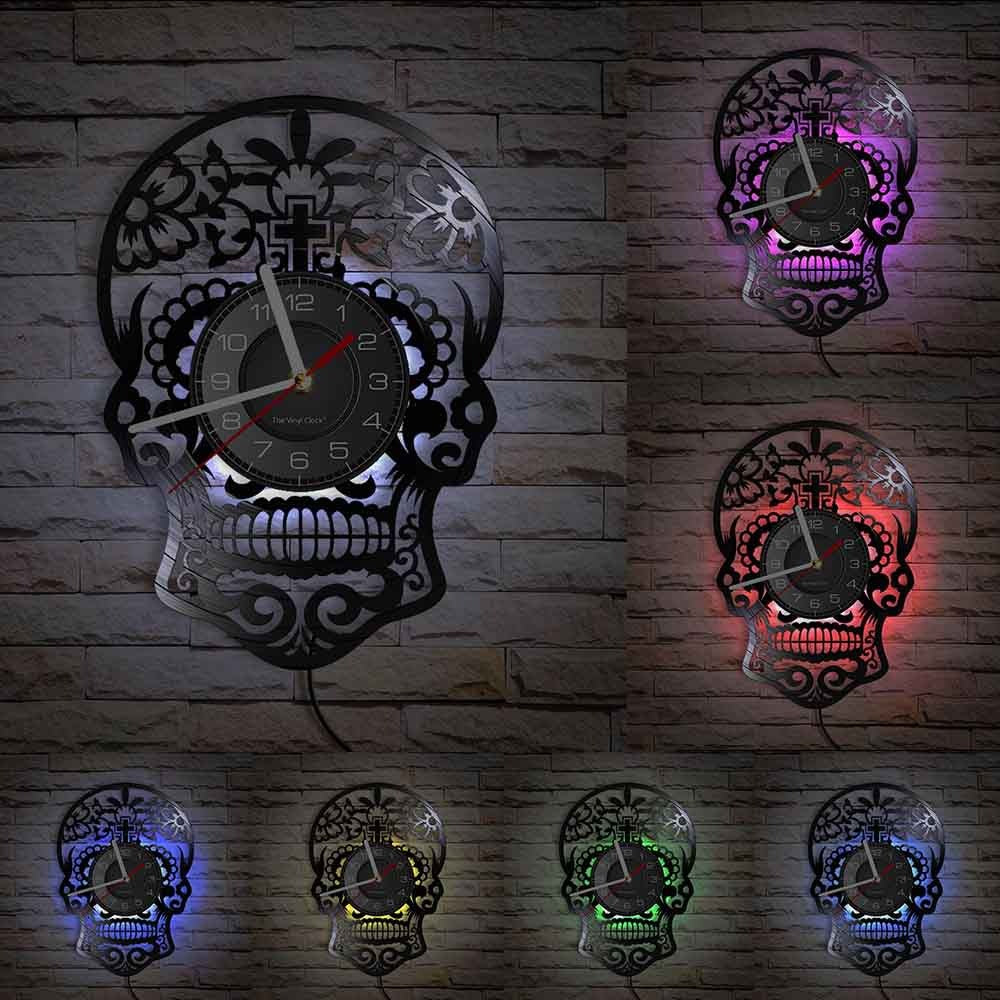 Reloj de Pared Calavera Mexicana