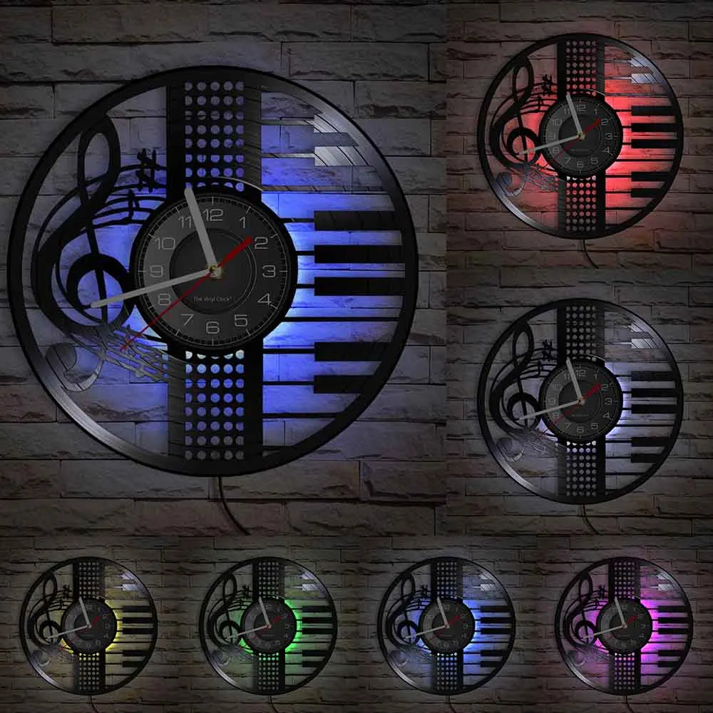 Reloj de Pared Teclado Musical