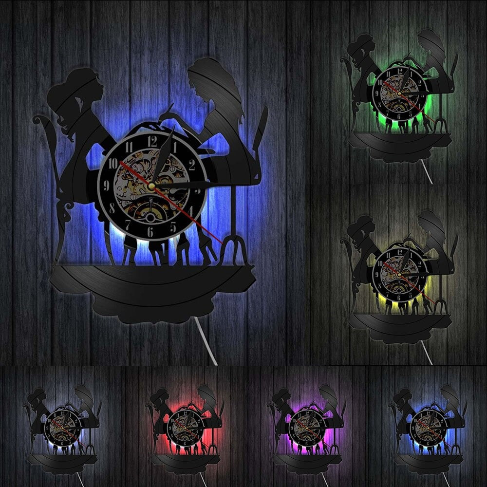 Reloj de Pared Peluquería Vinilo