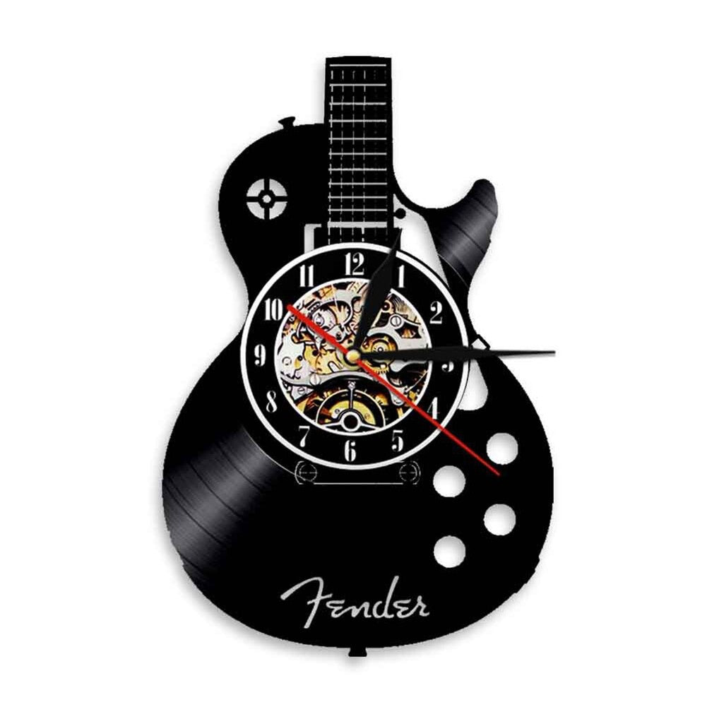 Reloj de Pared Guitarra Vinilo