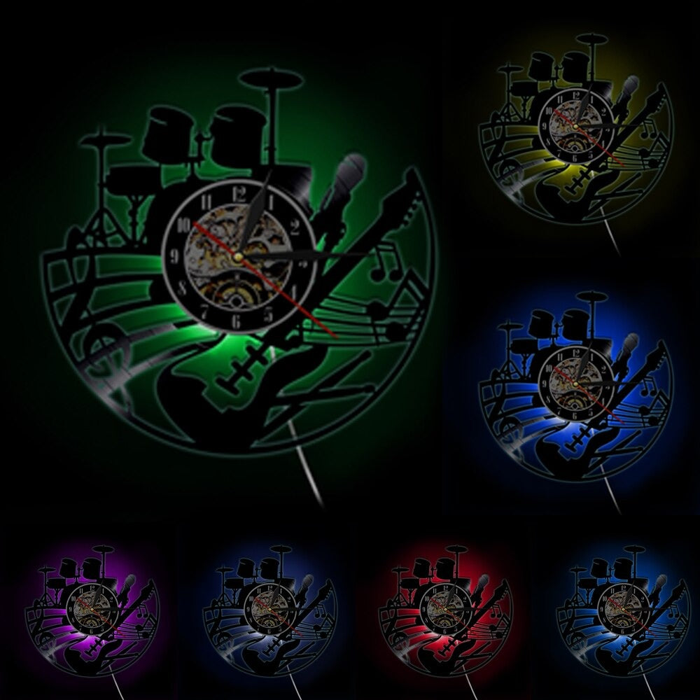 Reloj de Pared Música LED