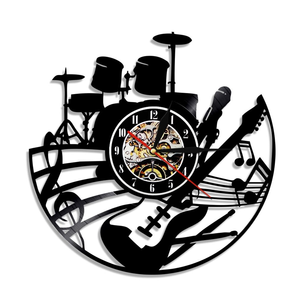 Reloj de Pared Rock Vinilo