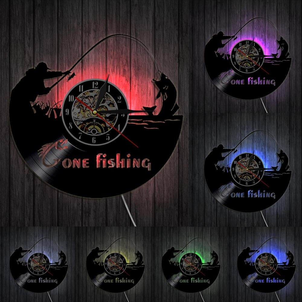 Reloj de Pared Pescador LED