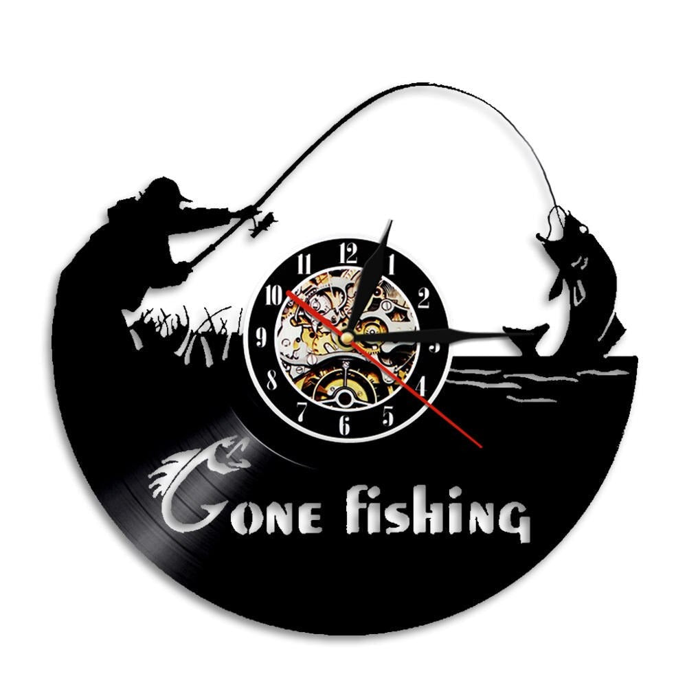 Reloj de Pared Pescador Vinilo