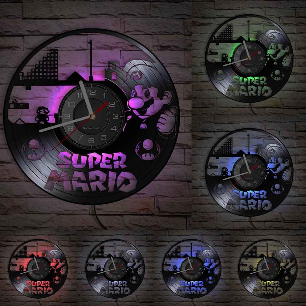Reloj de Pared Mario LED