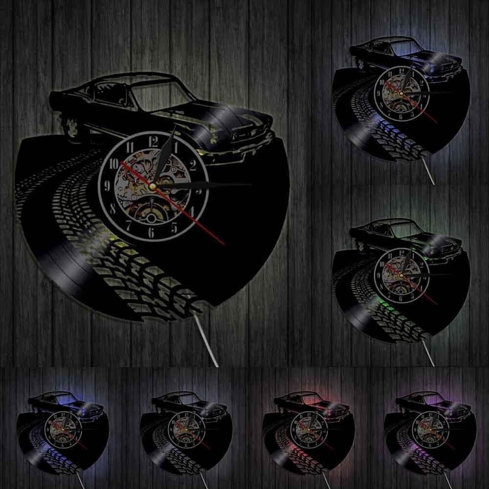 Reloj de Pared Coche Vinilo
