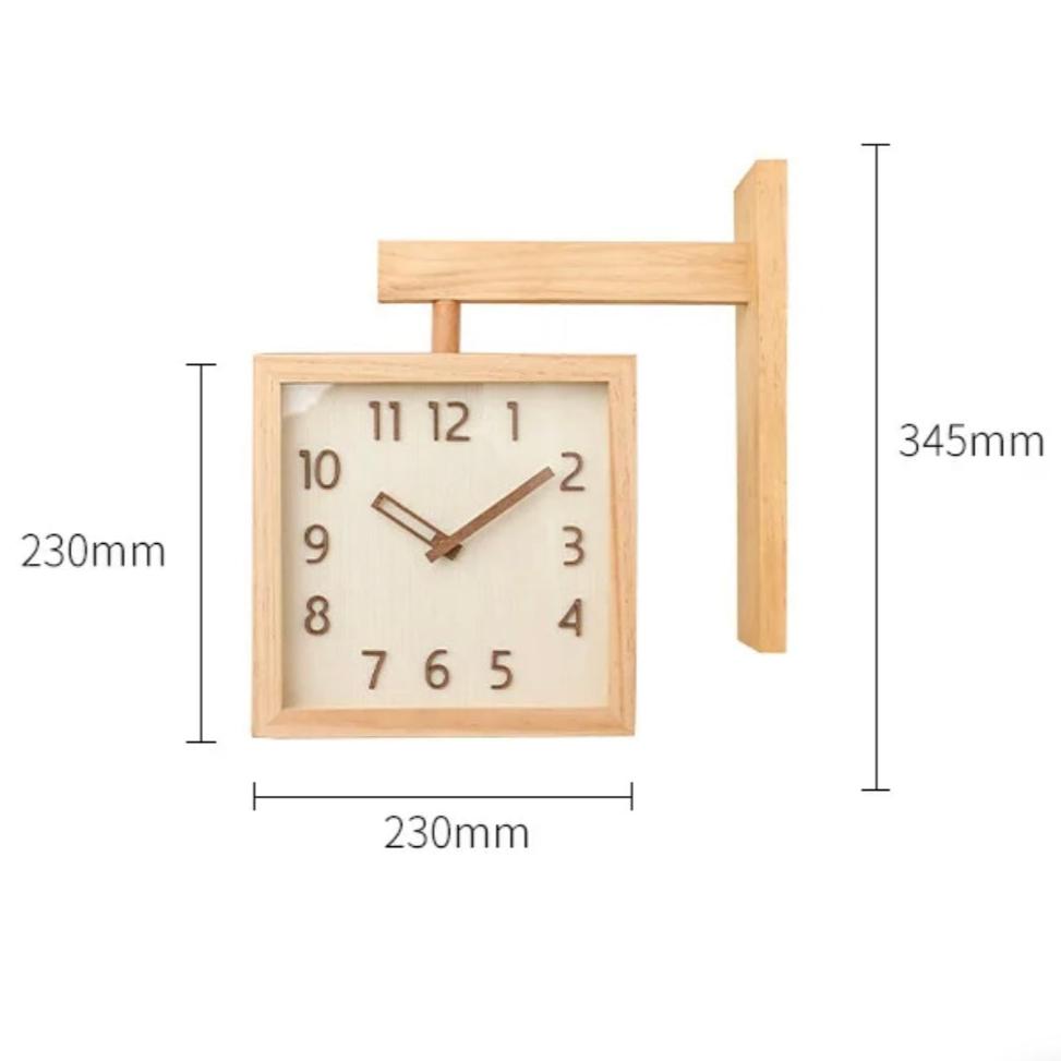 Reloj de Pared Cuadrado Madera - imagen 8