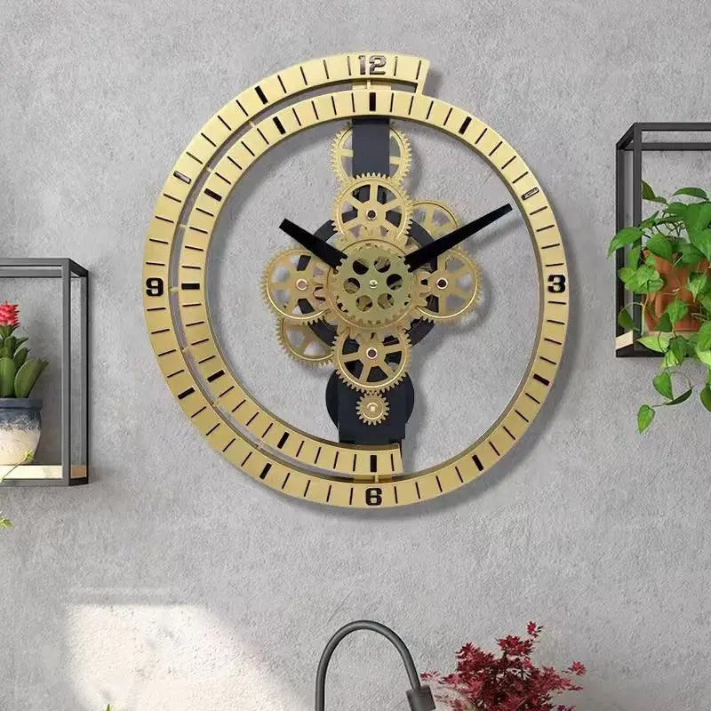 Reloj de Pared Ruedas Dentadas Metal - imagen 7