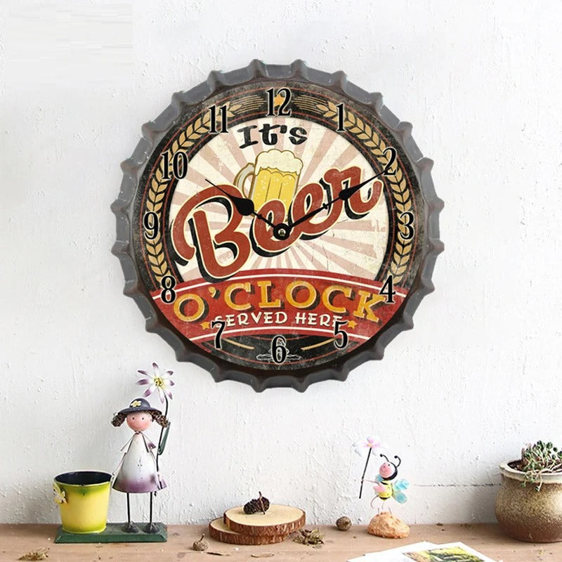 Reloj de Pared Cerveza Vintage