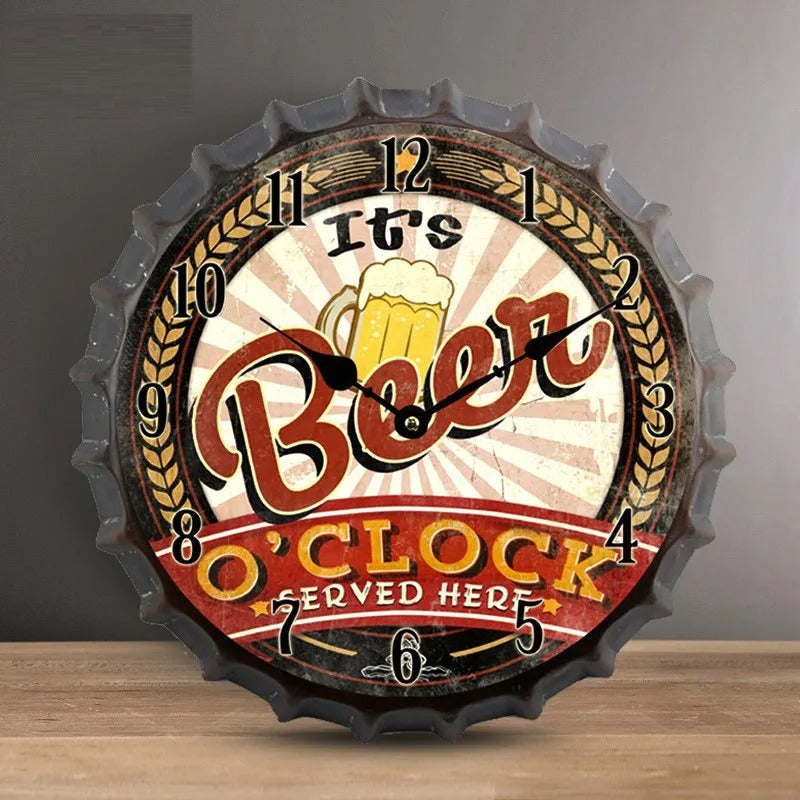 Reloj de Pared Cerveza Vintage - imagen 3