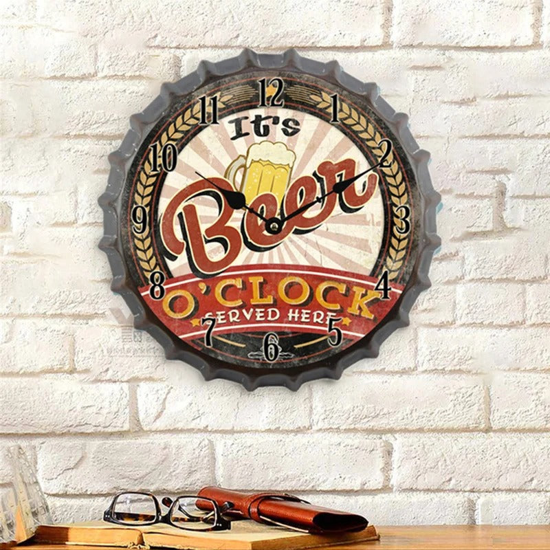 Reloj de Pared Cerveza Vintage - imagen 2