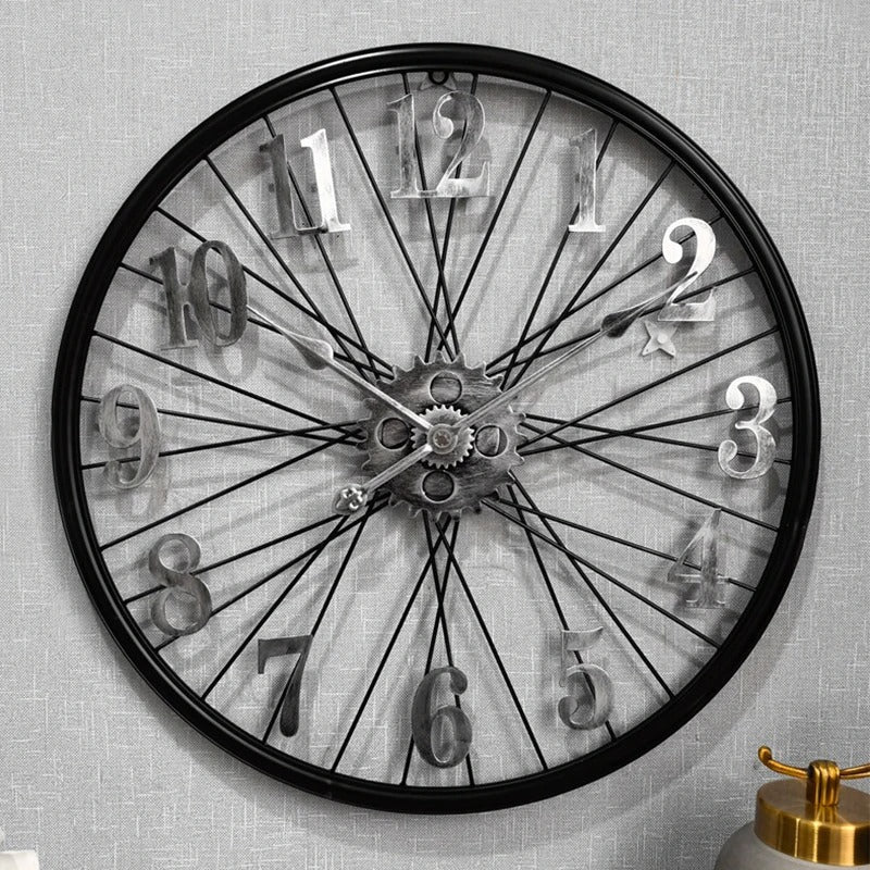 Reloj de Pared Engranaje Metal - imagen 2