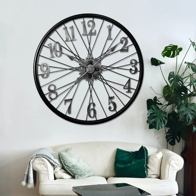 Reloj de Pared Engranaje Metal