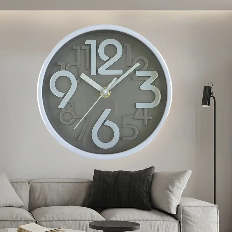 Reloj de Pared Números Blancos - imagen 11