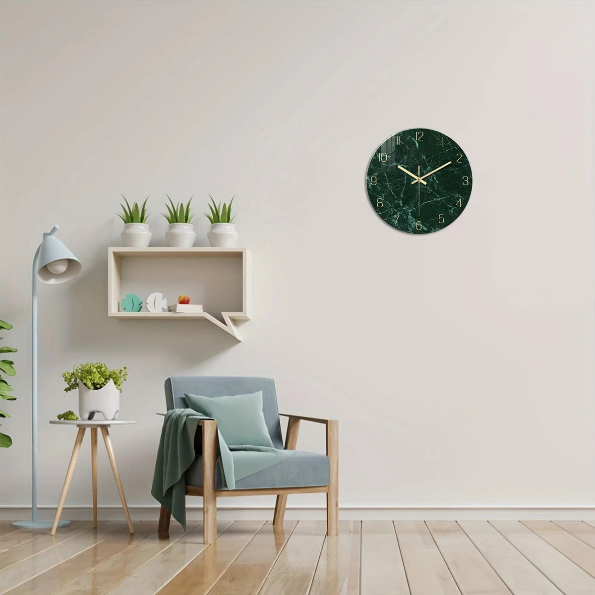 Reloj de Pared Mármol Verde - imagen 3