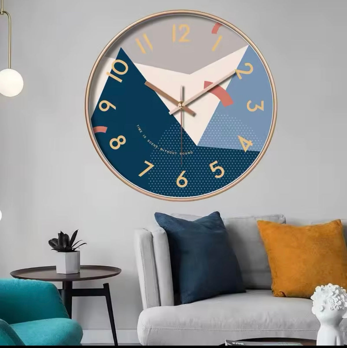 Reloj de Pared Geométrico Abstracto
