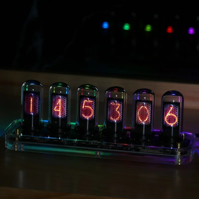 Reloj de Sobremesa Nixie Luminoso