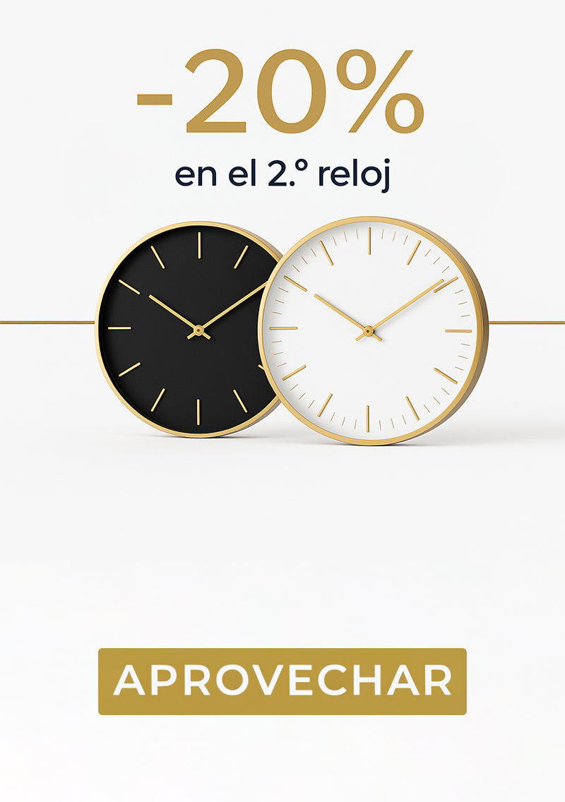 20% de descuento en el segundo reloj