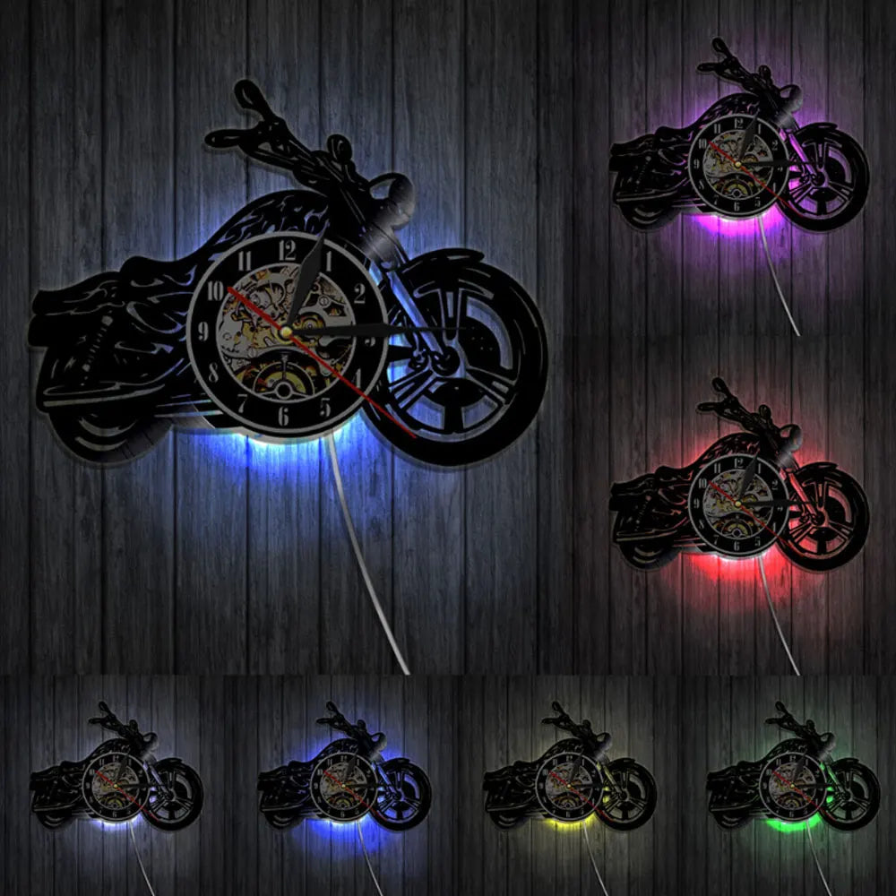 Reloj de Pared Moto LED